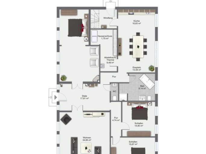 Floor plan 2, Kleine Freiheit Fehmarn, Ostholstein