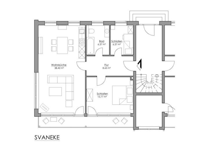 Floor plan, "yachtschule Svaneke", Schleswig-Flensburg