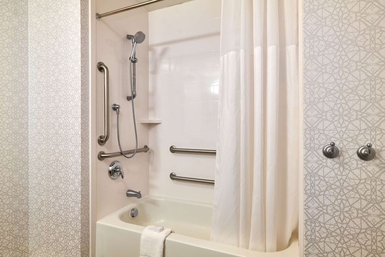 Bathroom 3, Hilton Garden Inn Bloomington, IN, Monroe