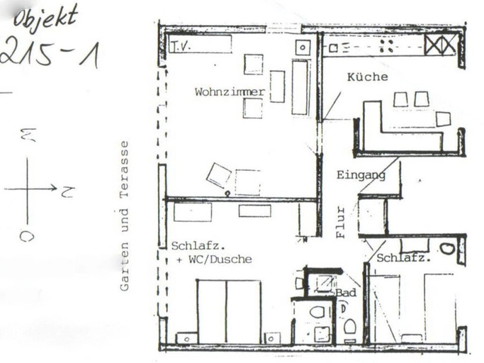 Floor plan, A in Haus Seewind Comfortable Vacation Home, Nordfriesland