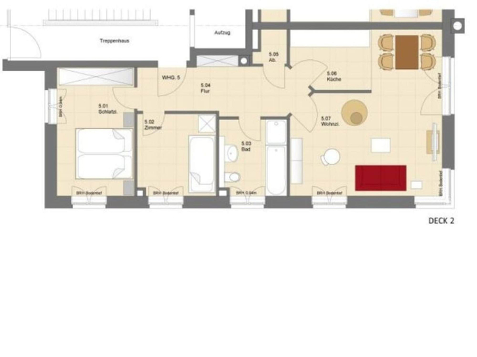 Floor plan 2, Deck 2 Modern Retreat, Ostholstein