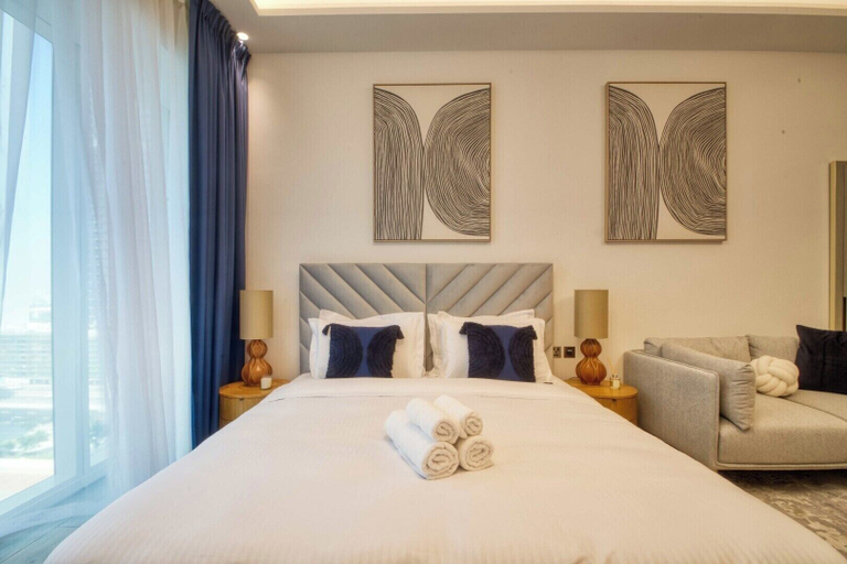 Bedroom 3, Elegant studio in Me Do Re Tower, Dubai