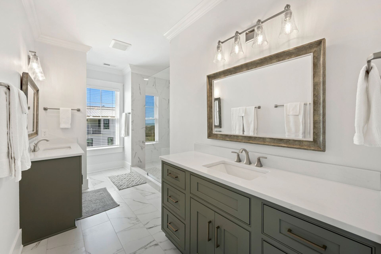 Bathroom 4, Seaside Serenity Oceanfront Luxury With Pool 6 Bedroom Home by Peace Vacations, Georgetown