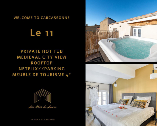 Exterior view, Le 11 JACUZZI avec Terrasses Clim Netflix Parking, Aude