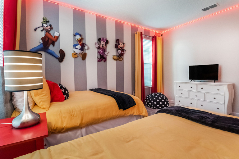 Bedroom 3, Villa W/private Pool &themed Rooms, Near Disney!, Osceola
