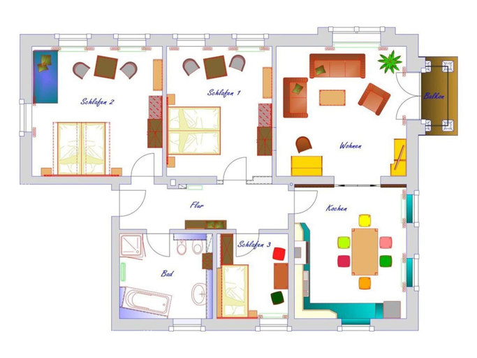 Floor plan, Vakantieappartementen Ender, Sächsische Schweiz-Osterzgebirge