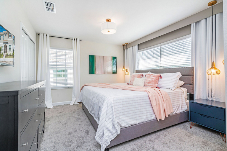 Bedroom 3, Beautiful, Modern Home W/private Pool! Near WDW, Osceola
