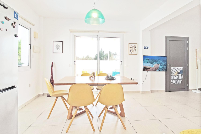 3, Nissini Shell, 3 bedroom villa with private pool at Nissi Beach