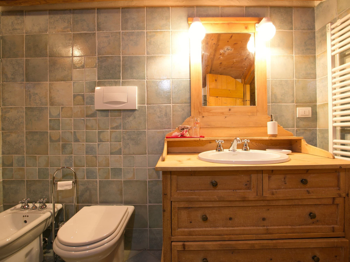Bathroom 4, Alpine Cottage with Sauna, Trento