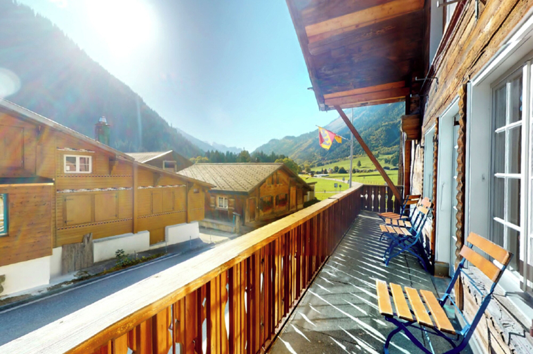 Balcony view, Gadmen Alpenrose Switzerland, Oberhasli