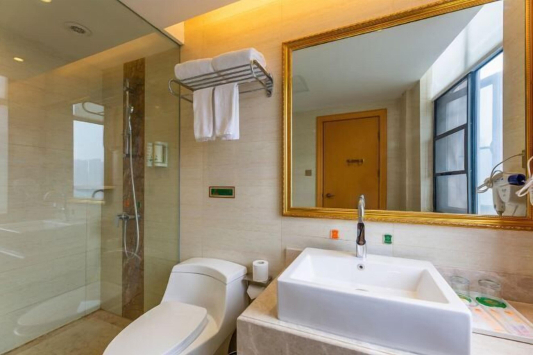 Bathroom 4, Vienna Hotel (Wuhan happy valley ren he subway Hotel), Wuhan