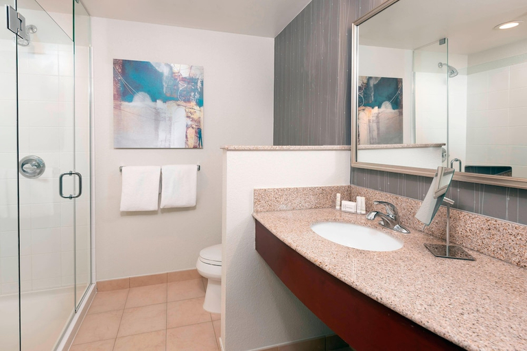 Bathroom 5, Courtyard Fort Wayne Downtown Grand Wayne Convention Center, Allen