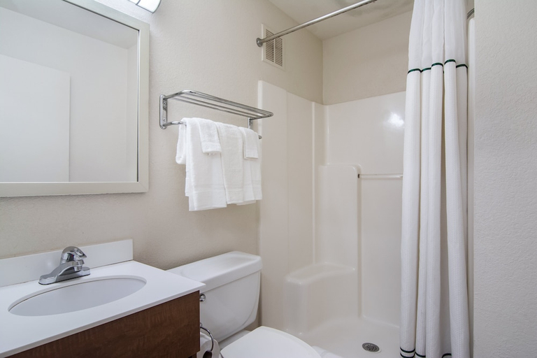 Bathroom 3, Suburban Studios Durham-Raleigh, Durham