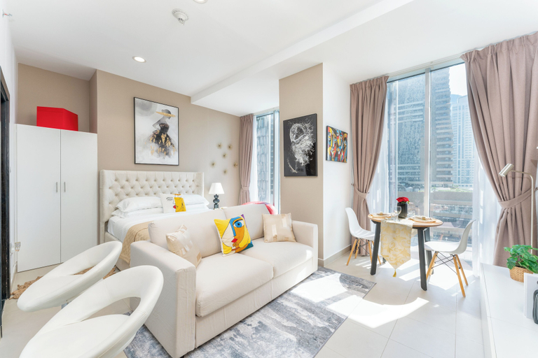 Bedroom 3, Cayan Tower - The Artist Studio, Dubai