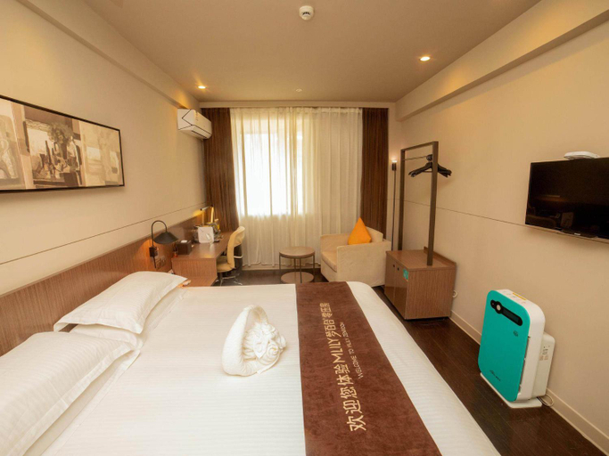 Bedroom 2, Jinjiang Inn Select Yangzhou Shouxi Lake Siwangting Road, Yangzhou