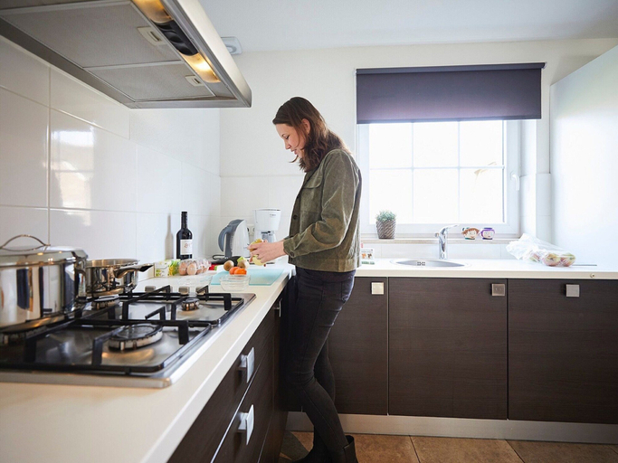 Private kitchen, Great Villa With Sauna and Whirlpool in Limburg, Roggel en Neer