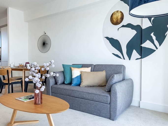 Living area, Crystal Palace Charm One-bedroom by Sojo Stay, London