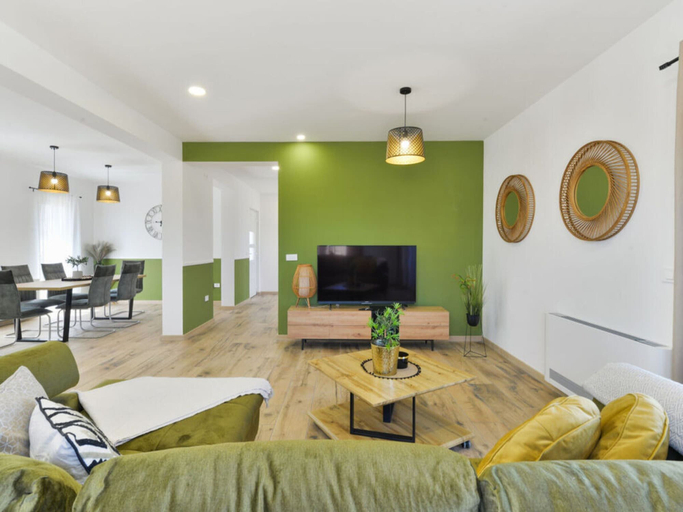 Living area 2, With Pool, Jacuzzi and Sauna, Privlaka