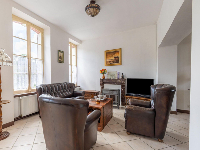 Living area, Normandy Fireplace Retreat, Manche