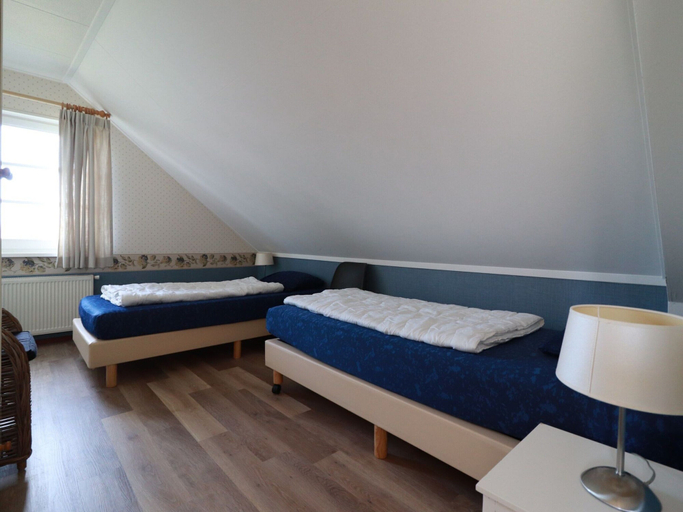 Bedroom 4, Waterfront Villa With Terrace in Friesland, Wûnseradiel