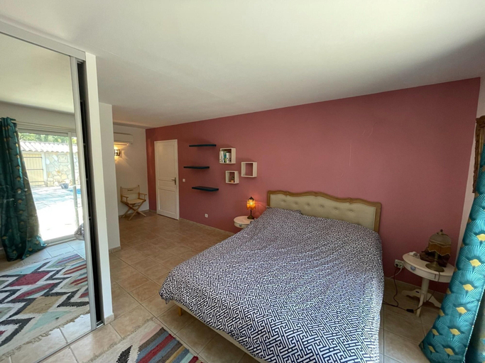 Bedroom 4, Villa in Vidauban with Pool and BBQ, Var