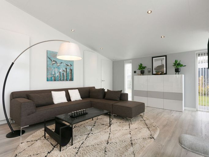 Living area 3, Chalet in Zeeland by Scenic Pond, Kapelle