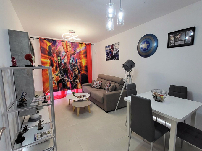 Dining 4, Marvel Apartment with Pool near Playa Vera, Almería