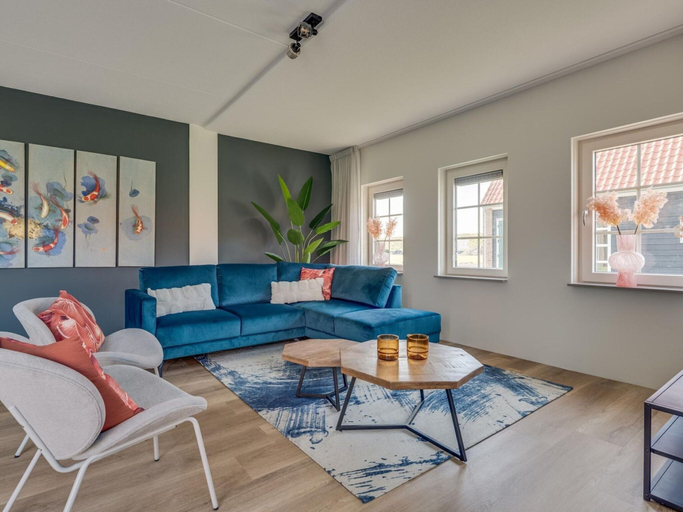 Living area, Villa With hot tub and Sauna, on a Holiday Park, Hulst