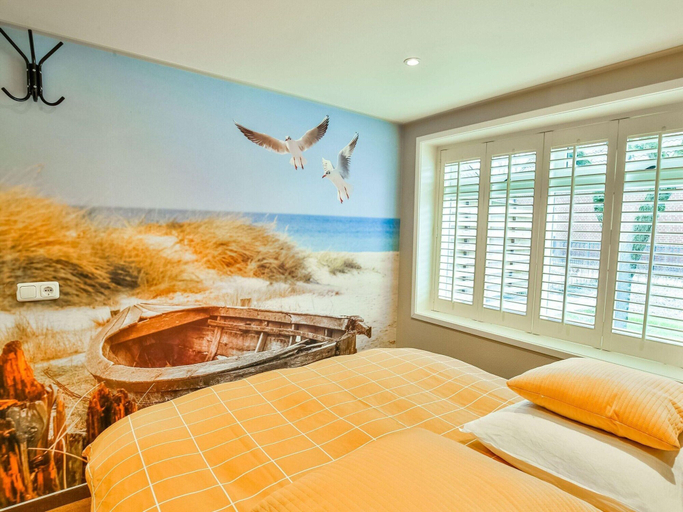 Bedroom 2, Cottage by Wadden Sea With Scenic Views, Dongeradeel