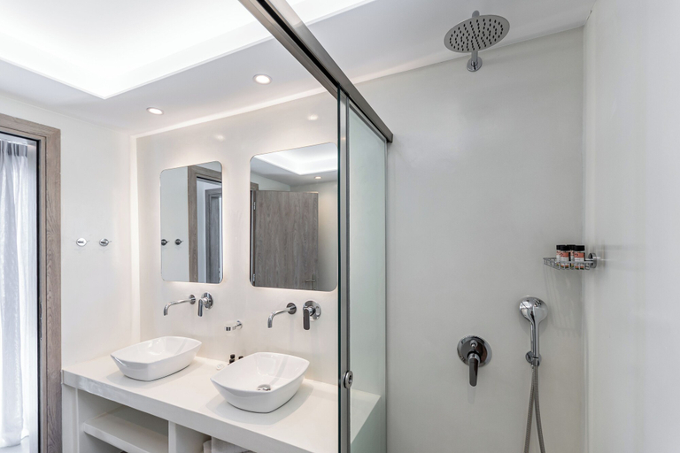 Bathroom 4, Villa Margarita private pool & sea view, South Aegean