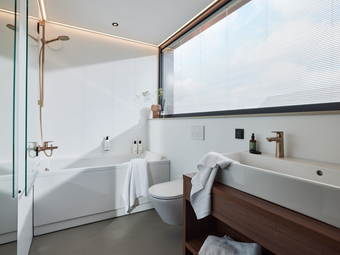 Bathroom 3, Luxury Villa in Drenthe With Outdoor Spa, Ooststellingwerf