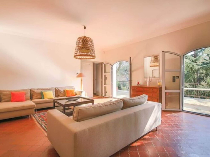 Living room, Cheerful Holiday Home in Grimaud With Private Pool, Var