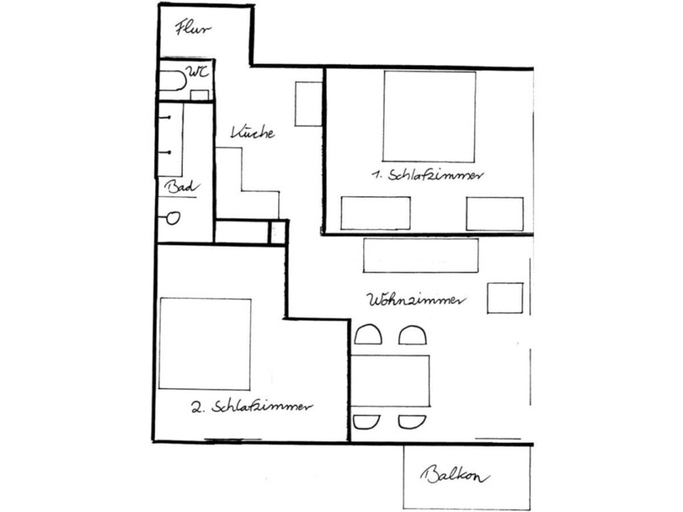 Floor plan, Apartment in Bad Hindelang-bad Oberdorf, Oberallgäu
