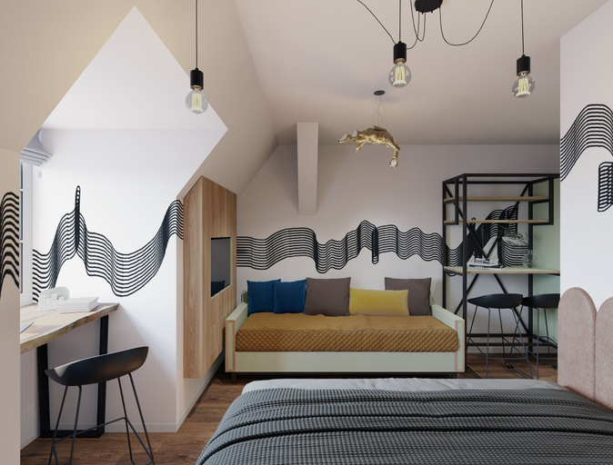Bedroom 2, Mezzotel, Recklinghausen