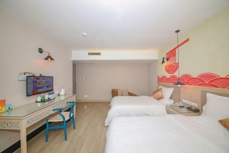 Bedroom 3, Pai Hotel (Xinchang Wanda Plaza store), Shaoxing