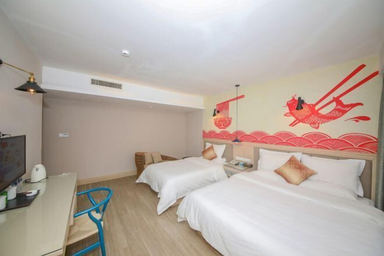 Bedroom 3, Pai Hotel (Xinchang Wanda Plaza store), Shaoxing