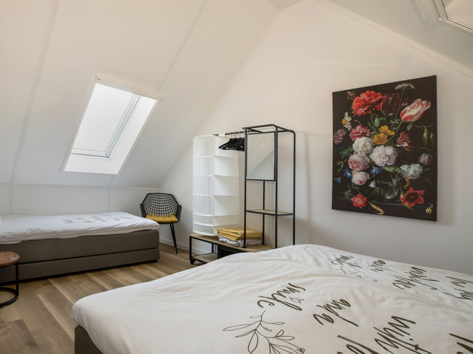 Bedroom 2, Villa in Friesland with Garden and Terrace, Skarsterlân