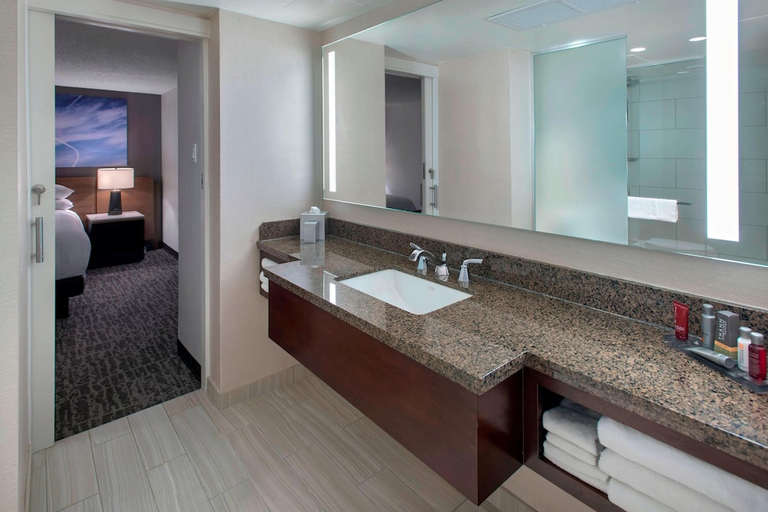 Bathroom 3, Newark Liberty International Airport Marriott, Newark