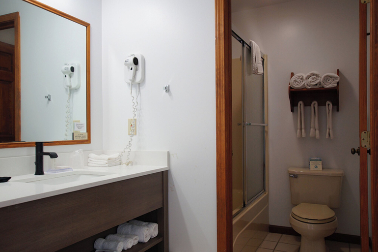 Bathroom 5, Snyder's Shoreline Inn, Lake Michigan
