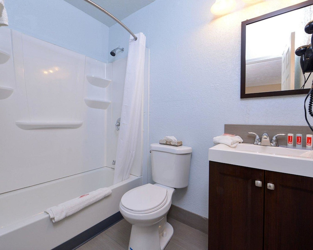 Bathroom 4, Econo Lodge Rochester I-90 & I-390, Monroe