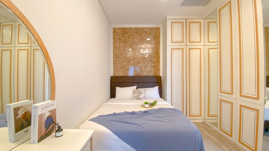Bedroom 1, Nice and Restful 2BR at Sudirman Suites Apartment By Travelio, Central Jakarta