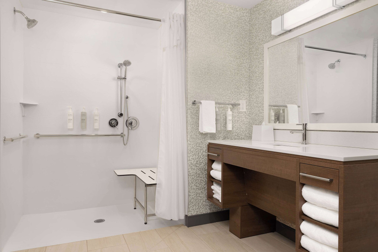 Bathroom 4, Home2 Suites by Hilton Durham University Medical Center, Durham