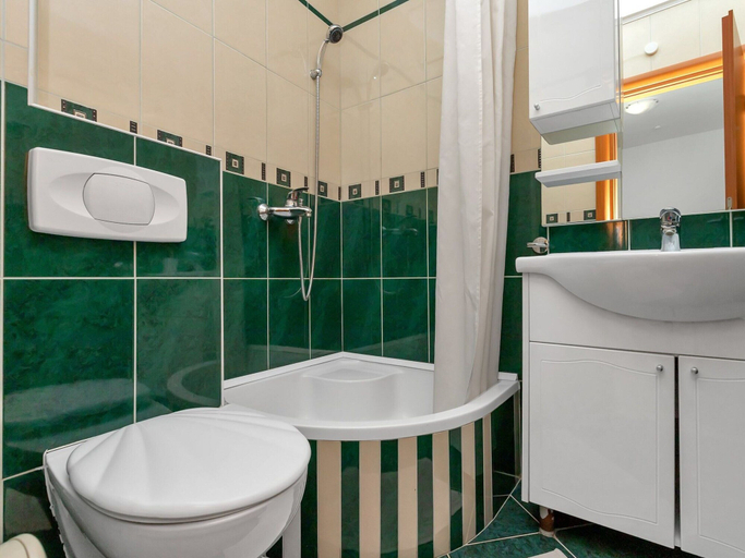Bathroom, Apartments Villa Juric - One Bedroom Apartment With Balcony - 2, Baška Voda