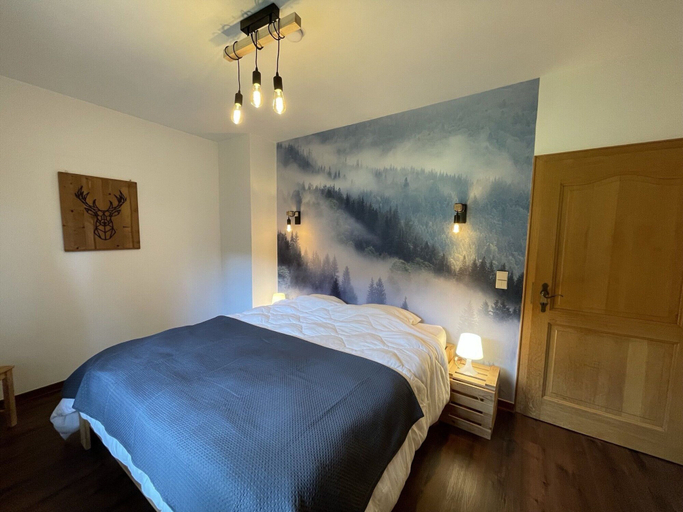 Bedroom 2, Villa With Garden by the River and a View in Sankt Vith, Liège