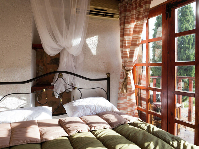 Bedroom 5, Stone House in Elounda With Gulf Views, Crete