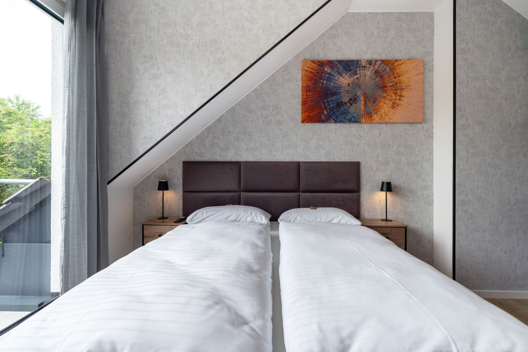 Bedroom 3, SmartLiving Boardinghouse- 24h Check In, Bielefeld