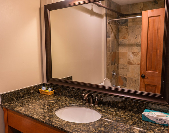 Bathroom 3, The Black Bear Lodge, Windham