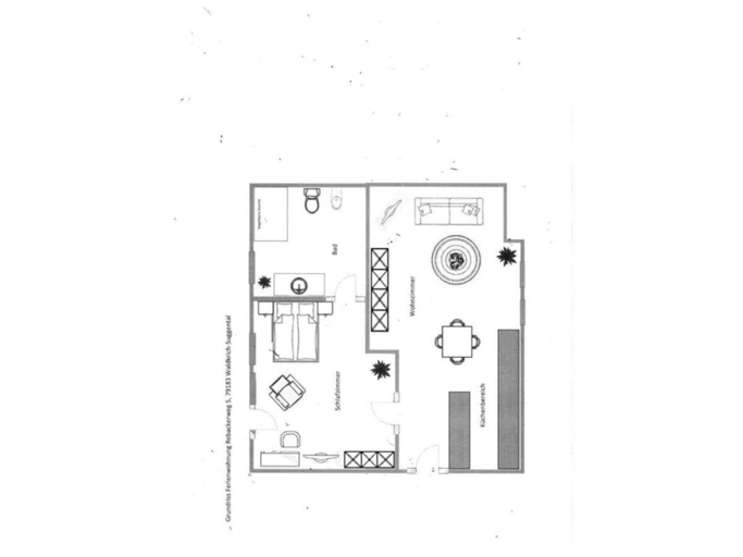 Floor plan, Uitzicht op het Zwembad, Emmendingen