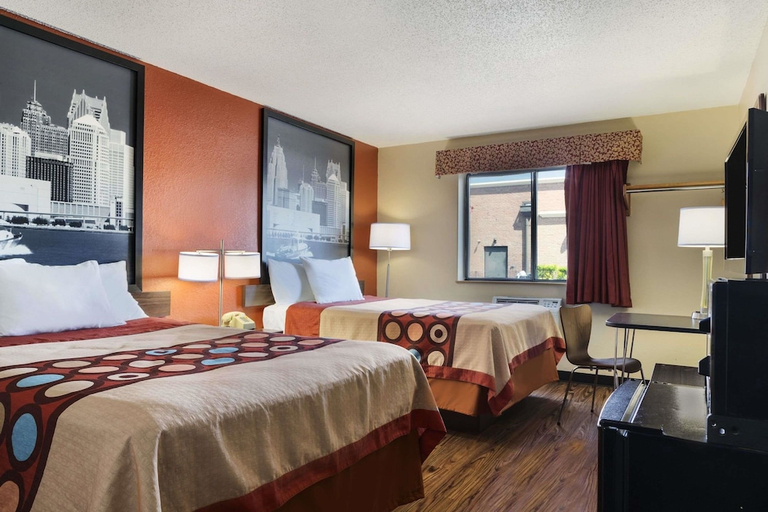 Bedroom 3, Super 8 By Wyndham Taylor/Detroit Area, Wayne