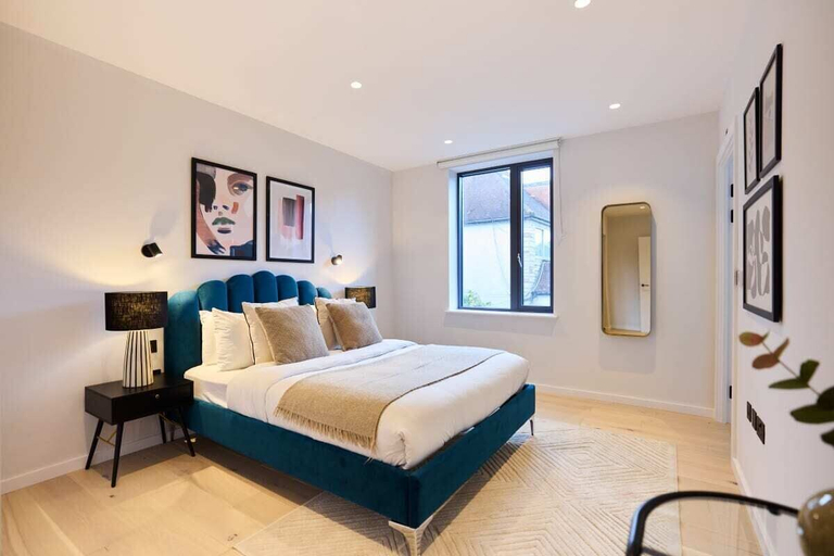 Bedroom 2, The Brondesbury Place - Bright 2bdr Flat With Balcony + Parking, London